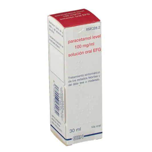 Paracetamol Level 100 mg/ml Oral Solution EFG 30 ml