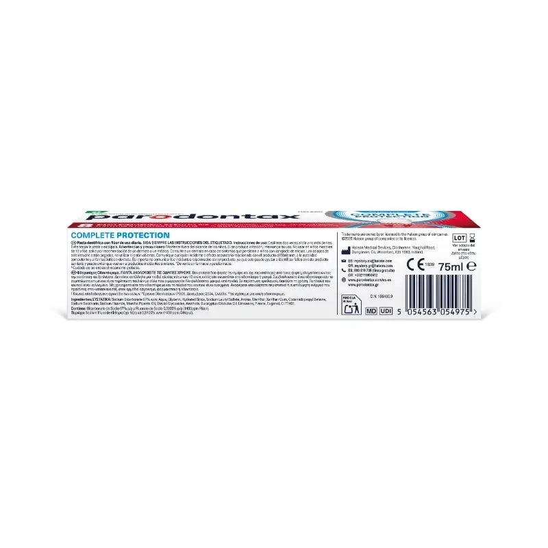 Parodontax Complete Protection Toothpaste Gum Care, 75 ml