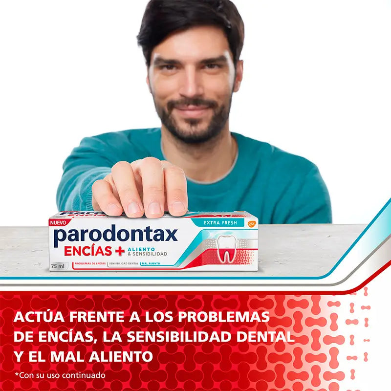 Parodontax Extra Fresh Dentifrice pour gencives sensibles, 75 ml