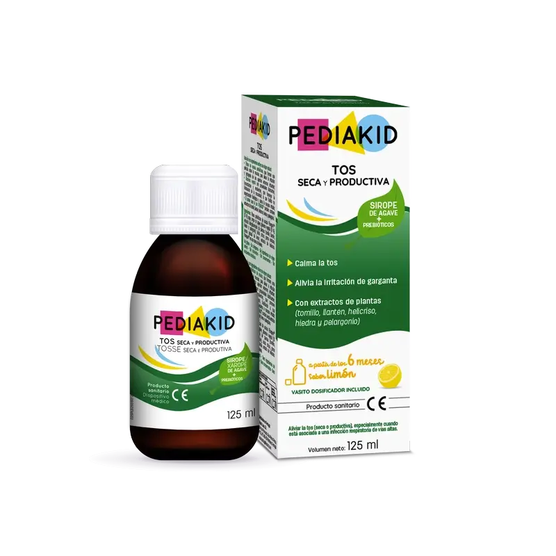 Pediakid Lemon Syrup Toux sèche et productive 125Ml