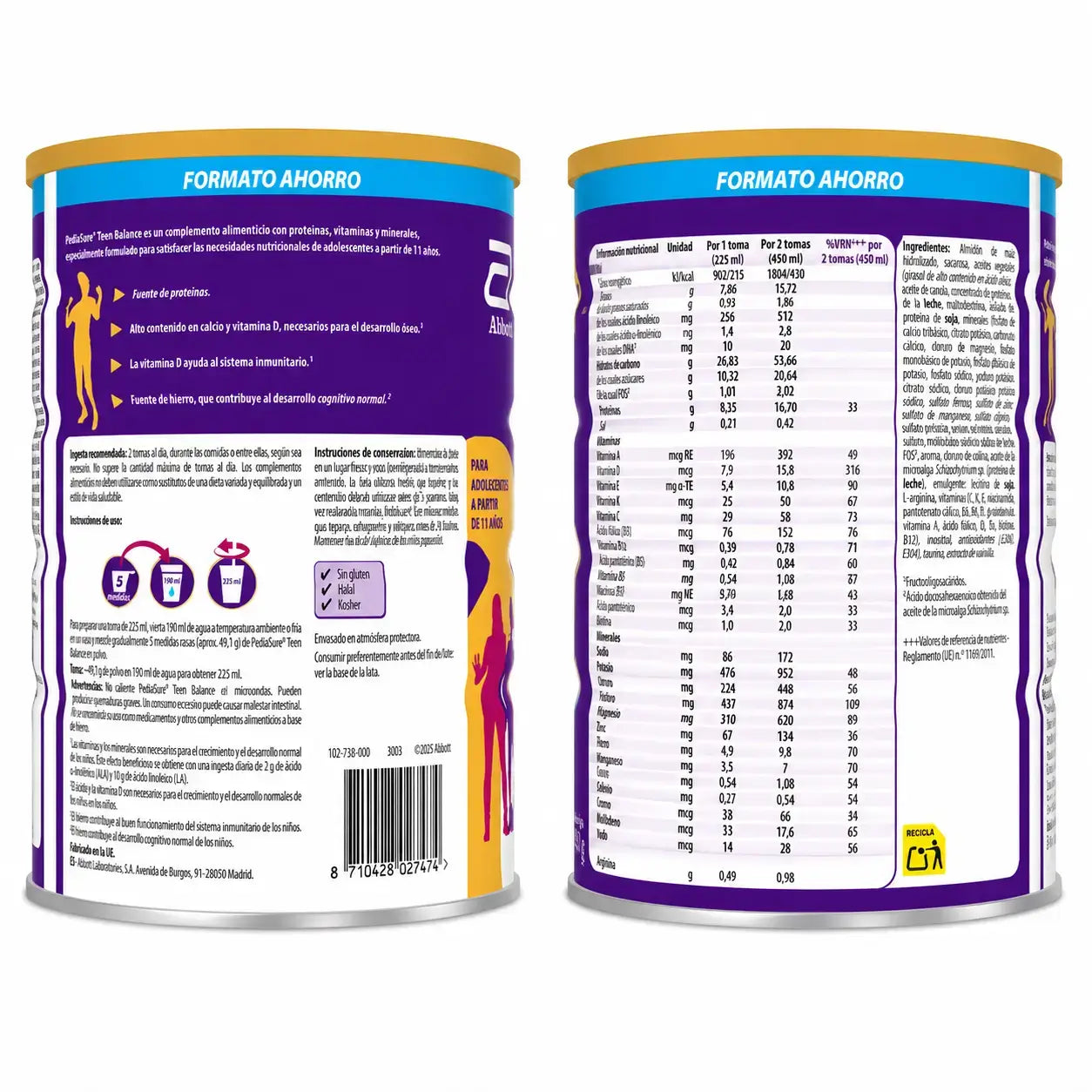 PediaSure Teen Balance, saveur chocolat, 850 g