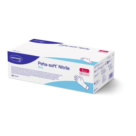 Gants Nitrile Peha-Soft Bleu Taille L , 150 pcs.