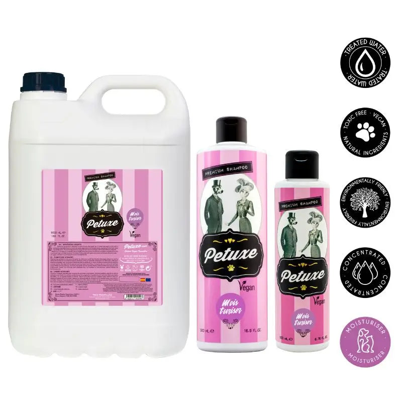Petuxe Shampooing hydratant pour cheveux longs et raides 500 ml