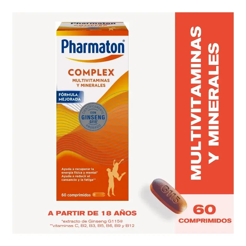 Pharmaton Complex Pack 2 x 60 comprimés compacts