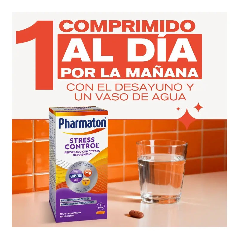 Pharmaton Stress Control Multivitamin, 100 comprimés