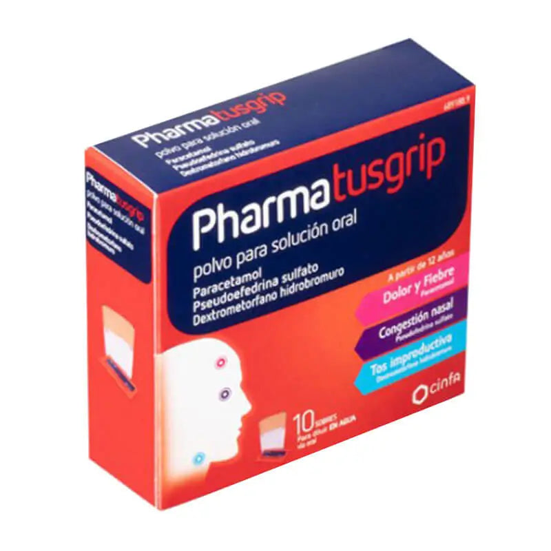Pharmatusgrip 10 sachets Solution orale en poudre