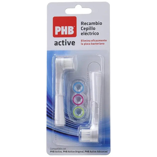 RECHARGE POUR BROSSE À DENTS ÉLECTRIQUE PHB ACTIVE 2 PIÈCES