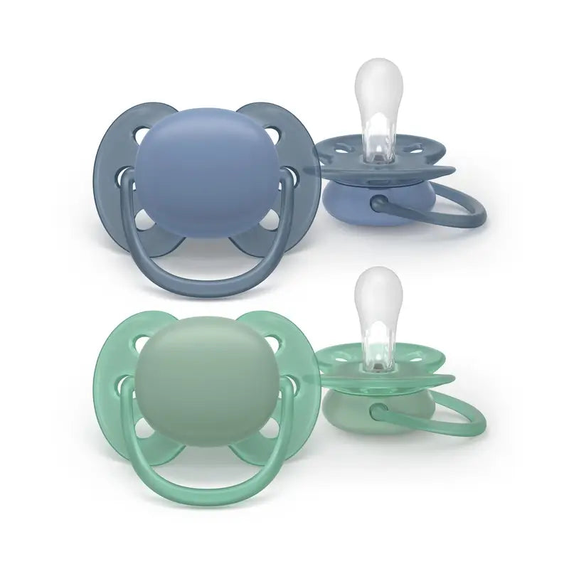 Philips Avent 2 sucettes ultra douces 6-18m bébé garçon