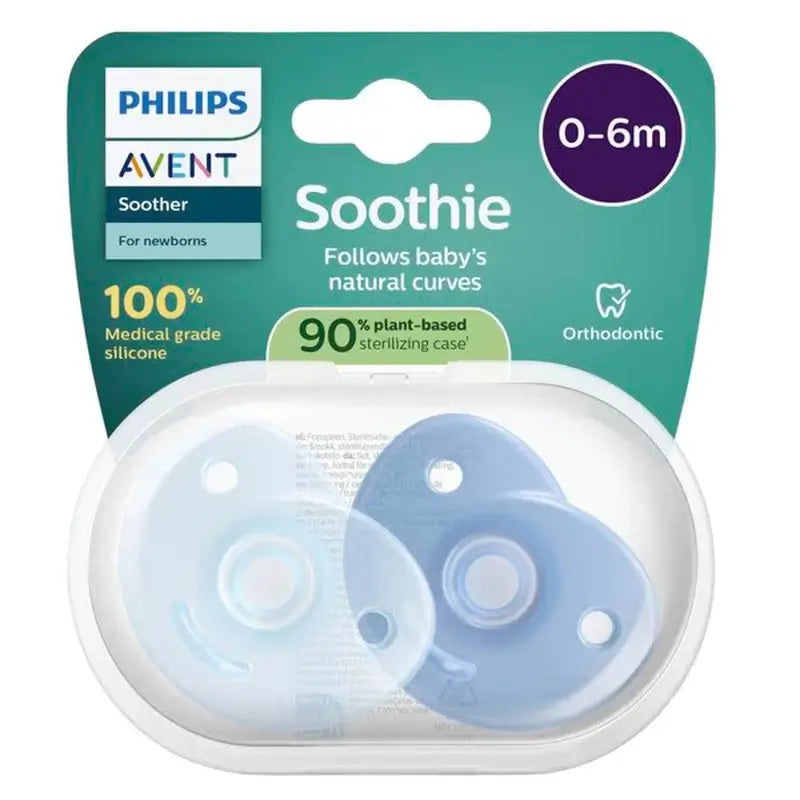 Philips Avent Soothie Soothing 2 sucettes 0-6m bébé garçon
