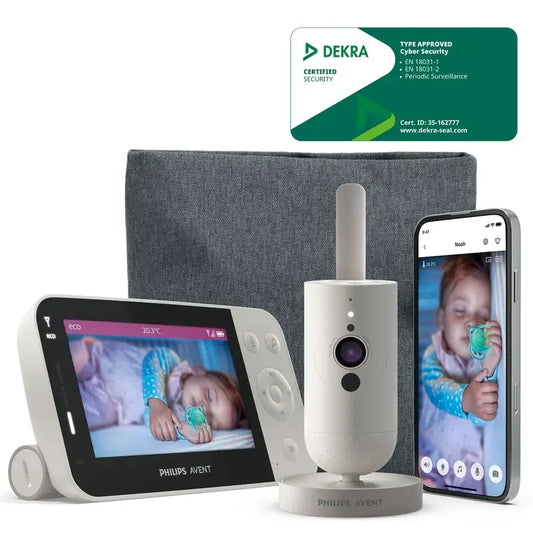 Babyphone Philips Avent avec vidéo, écran 2,7'', vision nocturne, 1 unité