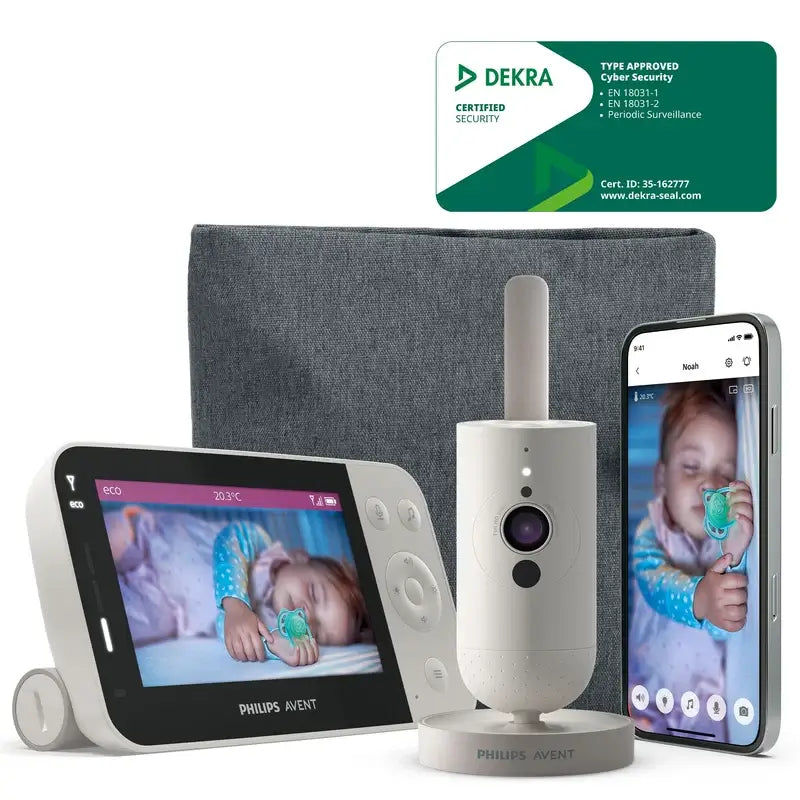 Babyphone Philips Avent avec vidéo, écran 2,7'', vision nocturne, 1 unité