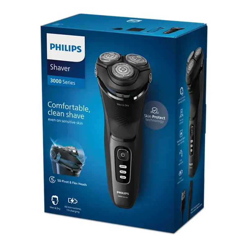 Philips Shaver Series 3000 Wet & Dry Comfortcut, tondeuse escamotable