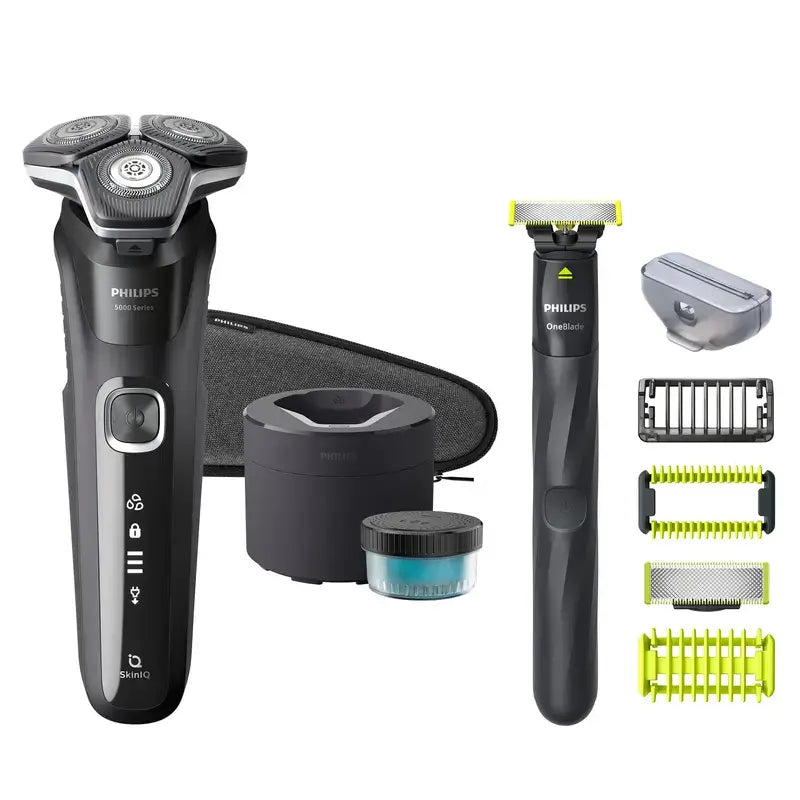 Philips Shaver Series 5000 Wet & Dry Skiniq, têtes 360D