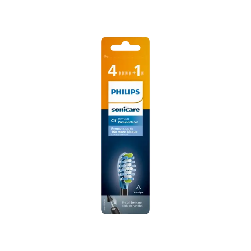 Recharges Philips Sonicare Premium contre la plaque dentaire, 4+1 pièces