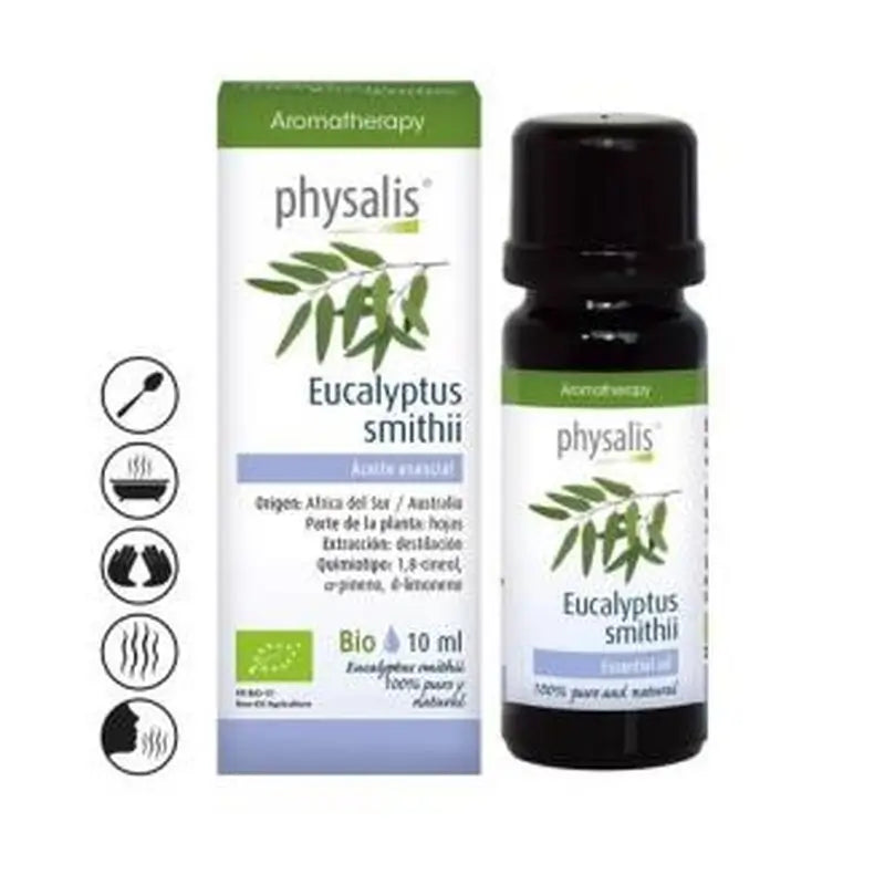 Physalis Eucalyptus Smithii Essential Oil 10Ml. Bio