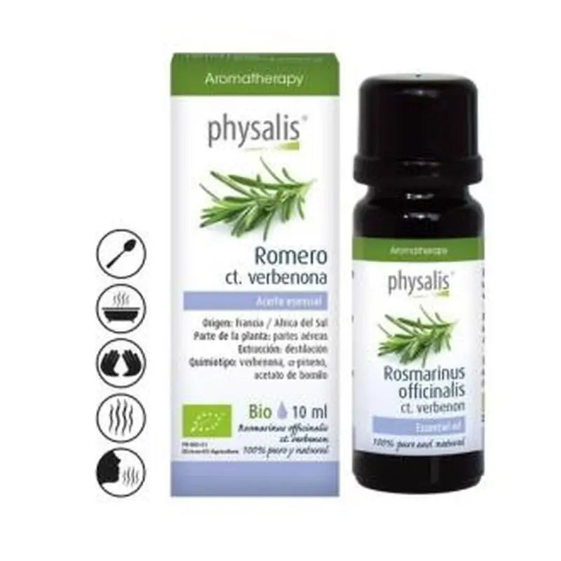 Physalis Rosemary Verbenon Essential Oil 10Ml. Bio