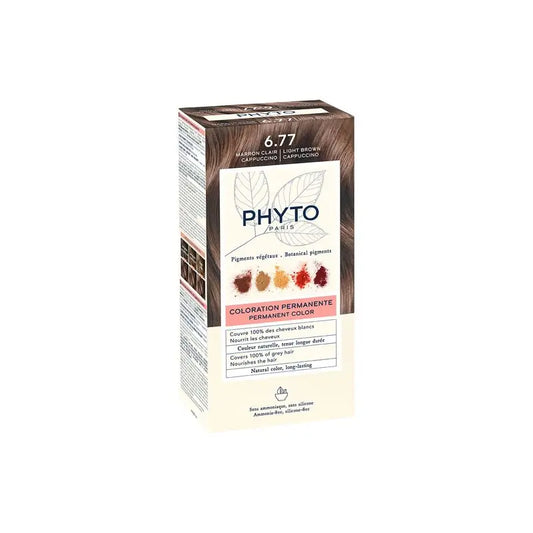 PHYTO Phytocolor 6.77 permanent colouring light brown cappuccino shade