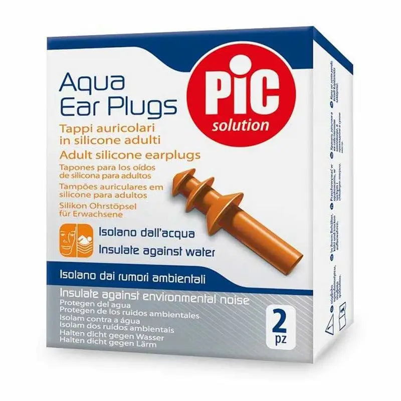 Pic Earplugs Silicone Aqua 2 Uds