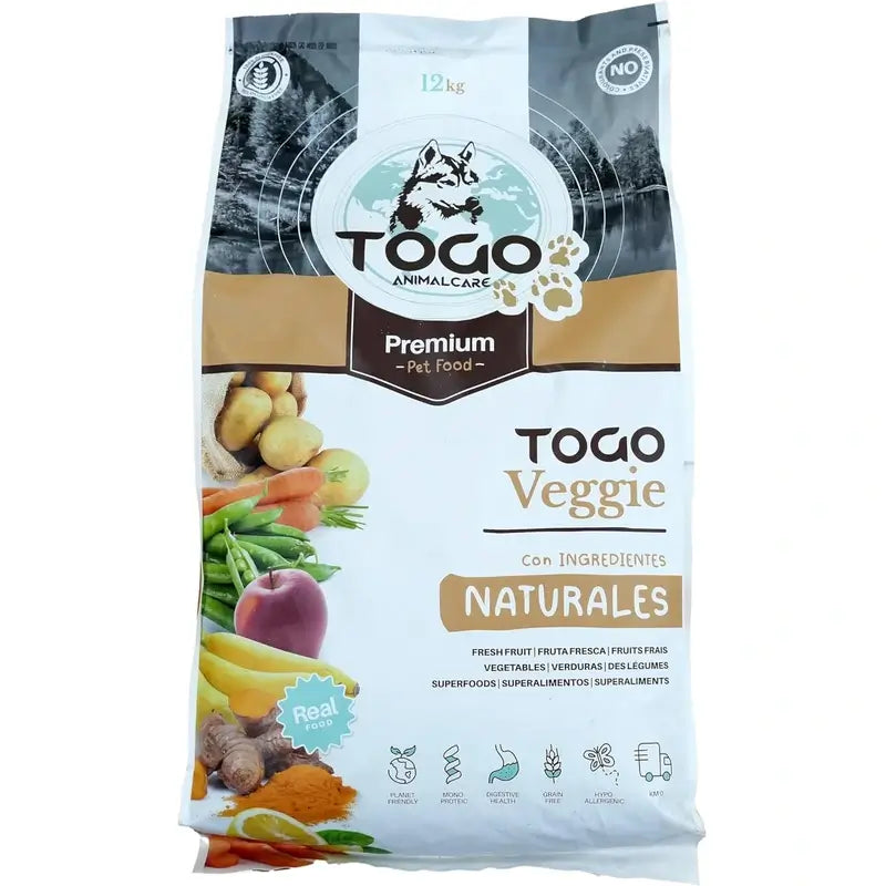 Togo Pienso Bioprotein Hypoallergénique sans céréales pour chiens, 12 kg