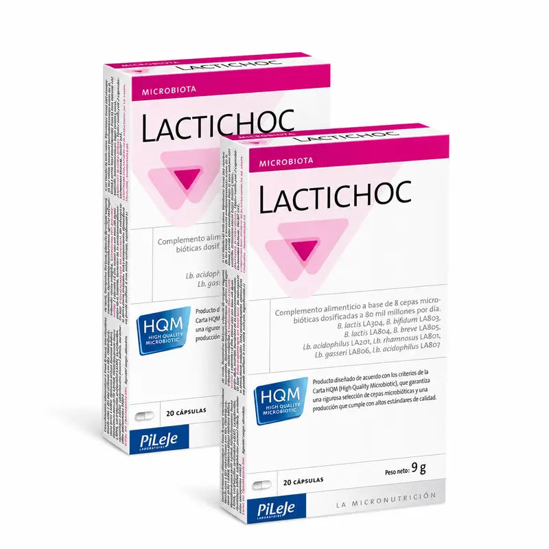Pileje Lactichoc, boîte de 2 x 20 gélules