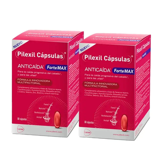 Pilexil Forte Max, paquet de 2 x 60 gélules