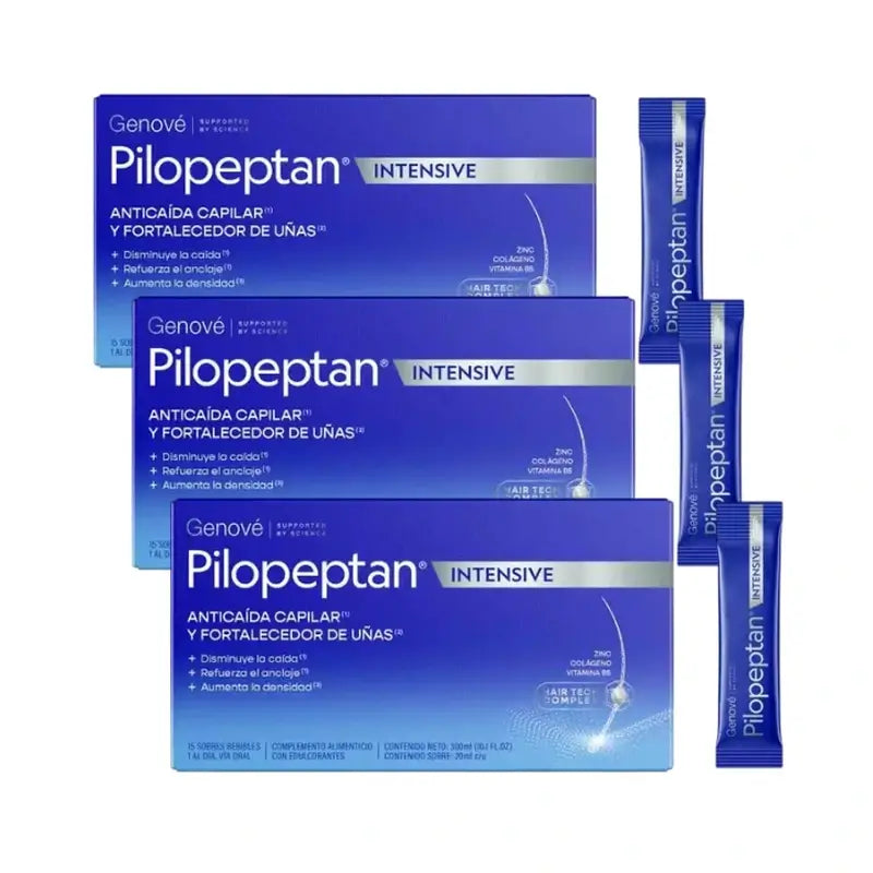 Pilopeptan Intensive Hair & Nails, Pack 3 x 15 Sachets
