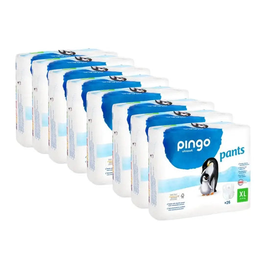 Pingo Nappy Lingettes pour couches Taille 6 (16 Kg+), 8X26 unités