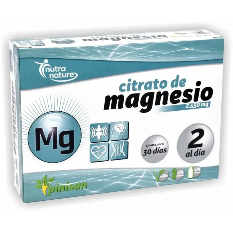 Pinisan Citrate de Magnésium 60 Comprimés