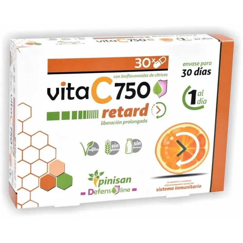 Pinisan Vita C Retard 750Mg. 30 Capsules
