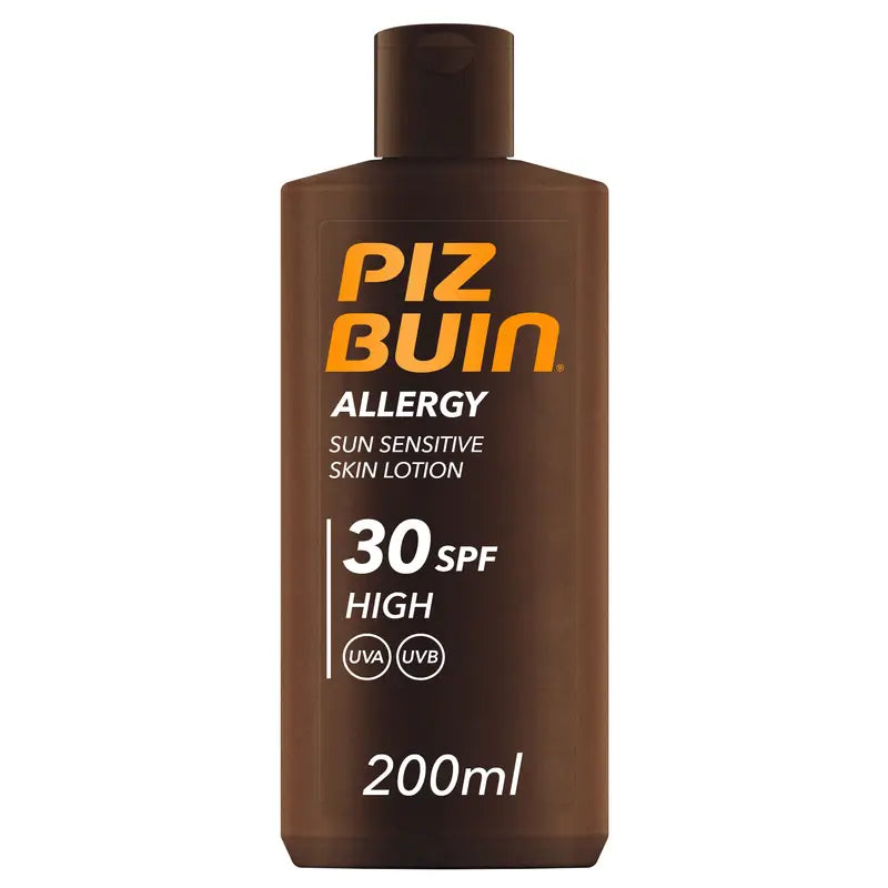 Piz Buin Allergy Body Sunscreen SPF 30 Sensitive Skin, Body Lotion, UVA/UVB Protection, 200ml