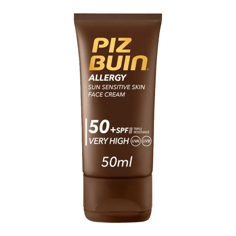 Piz Buin Allergy Facial Sunscreen SPF 50 Sensitive Skin, 50 ml