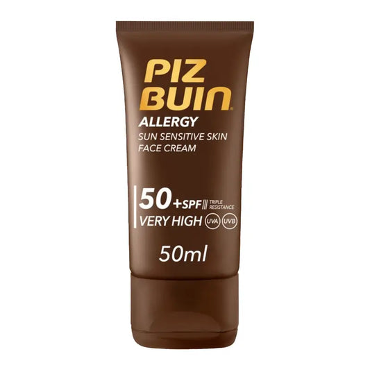 Piz Buin Allergy Facial Sunscreen SPF 50 Sensitive Skin, 50 ml