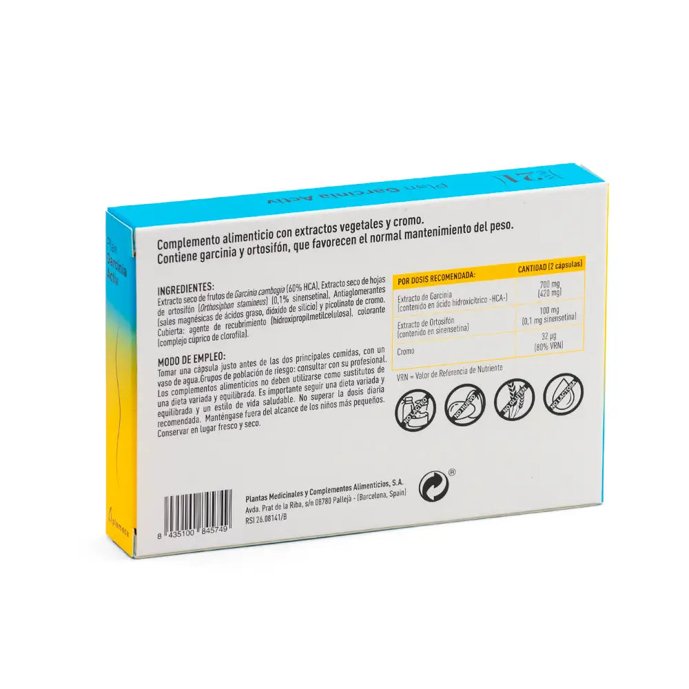 Plameca Plan Garcinia Activ 60 gélules