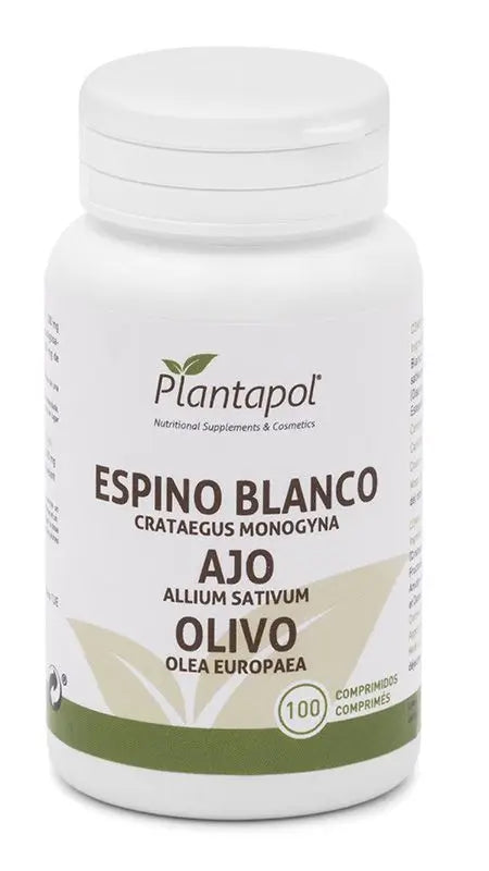 Planta Pol Hawthorn White Garlic Olive Plant 550 Mg, 100 Tablets