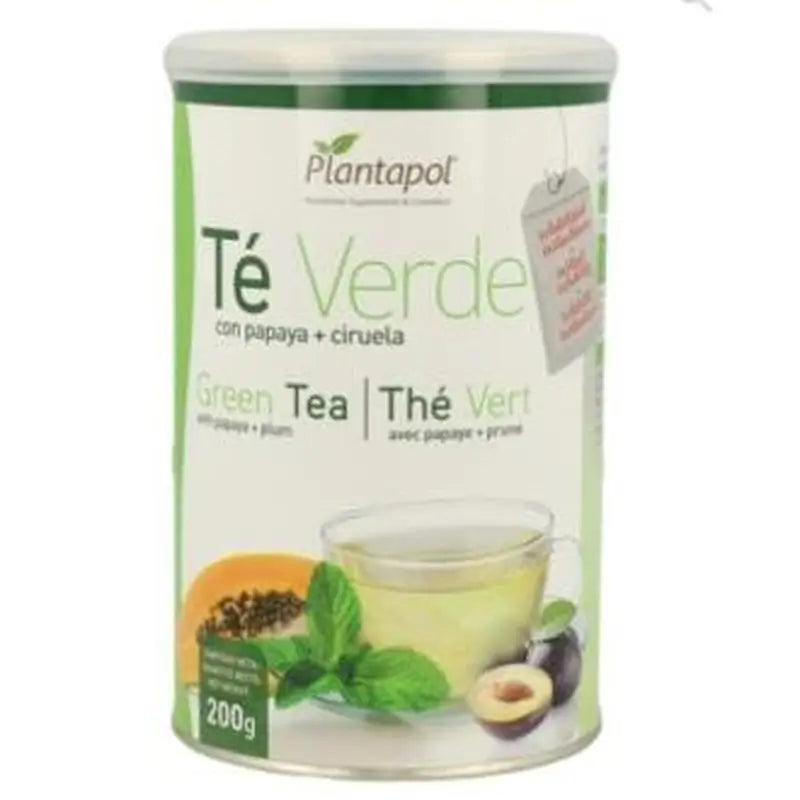 Plantapol Green Tea with Papaya and Plum 200Gr.Instant Pot