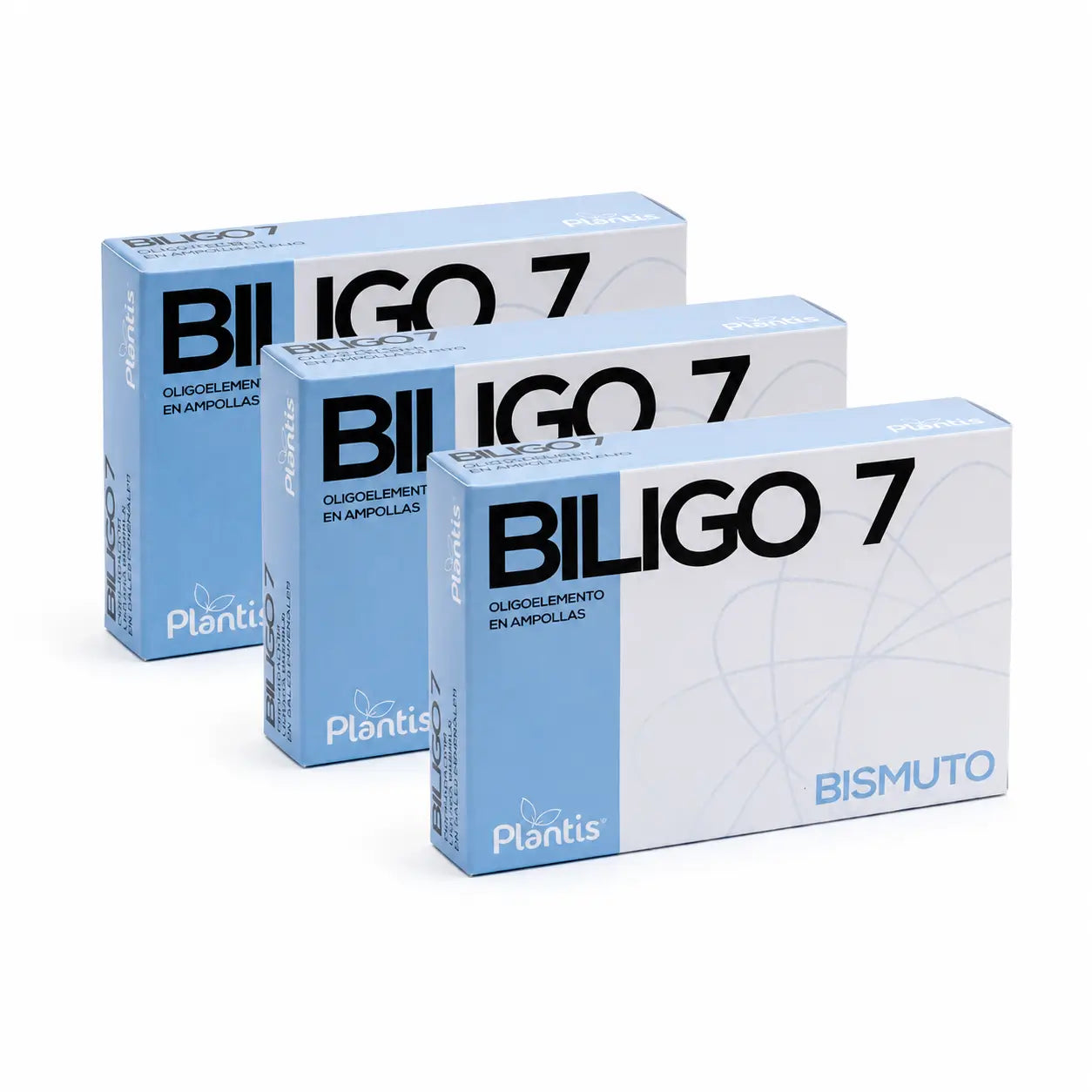 Plantis Biligo 7 Bismuth, 20 ampoules de 2 ml, lot de 3