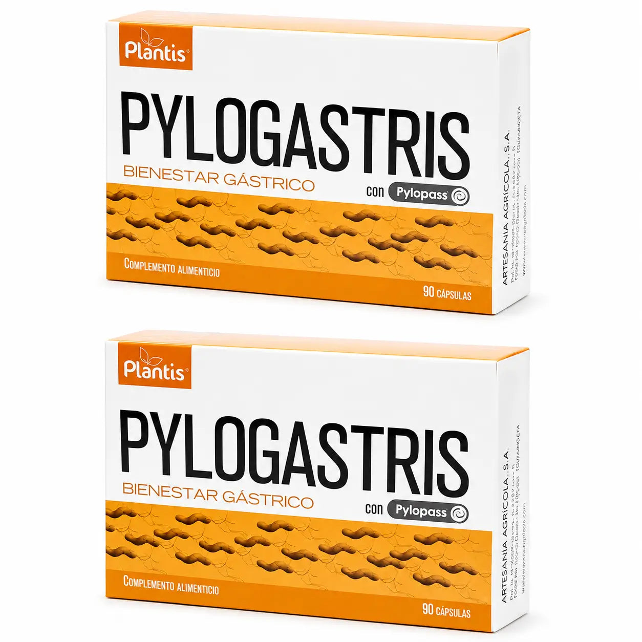 Plantis Pylogastris Pylopass, 90 gélules, lot de 2