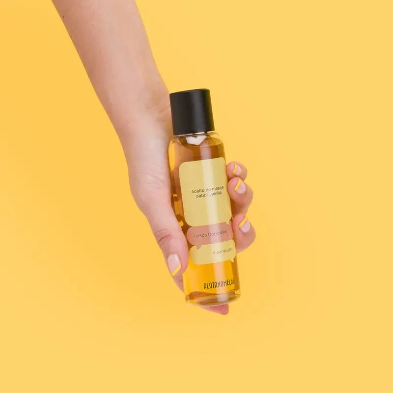 Platanomelon Kissable Massage Oil Huile de massage à la vanille, 100 ml