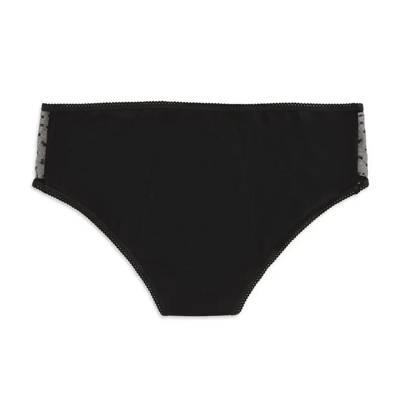 Platanomelon Kiwitas Classic Plumeti Culotte Menstruelle Noir / L