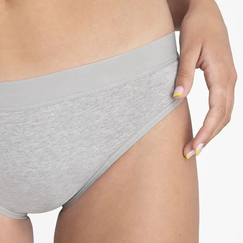 Platanomelon Kiwitas Classic Sporty Menstrual Panties Grey / S