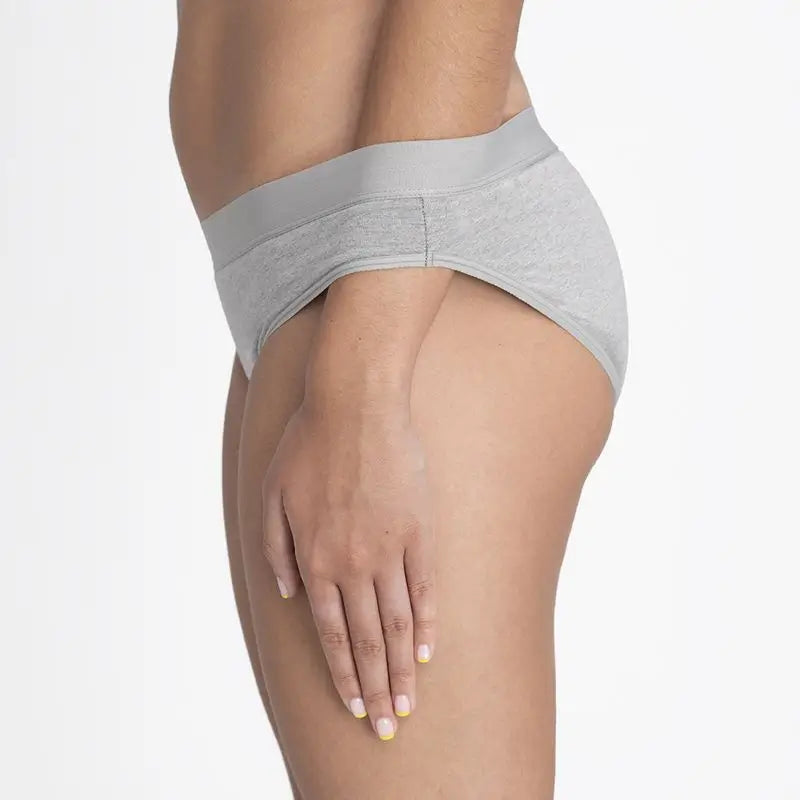Platanomelon Kiwitas Classic Sporty Menstrual Panties Grey / S