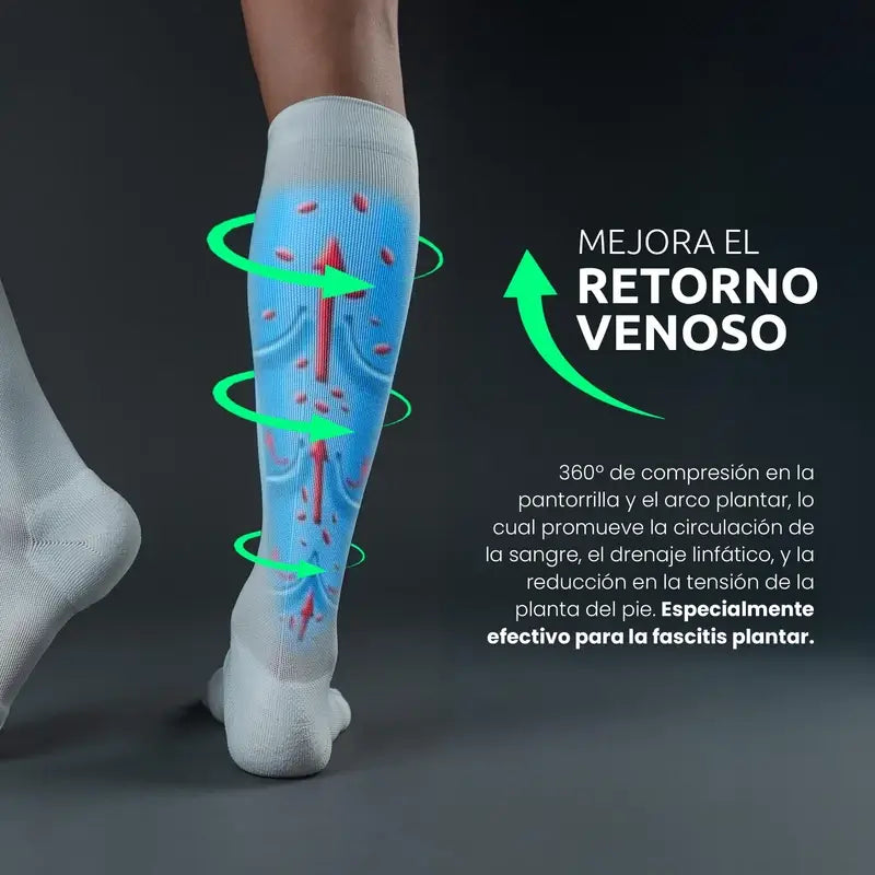 Podoks Chaussettes pour jambes fatiguées H6 Blanc