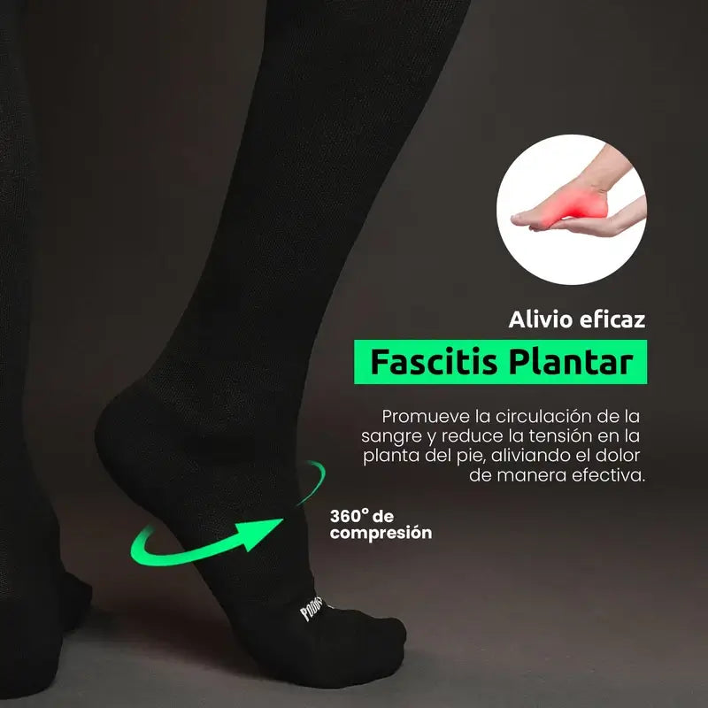 Podoks Chaussettes pour jambes fatiguées H6 Noir