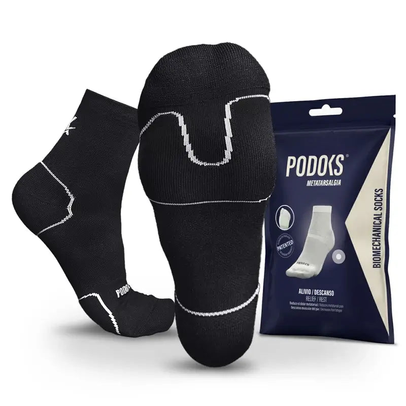 Podoks Metatarsalgia Socks Black (chaussettes pour métatarsalgie)