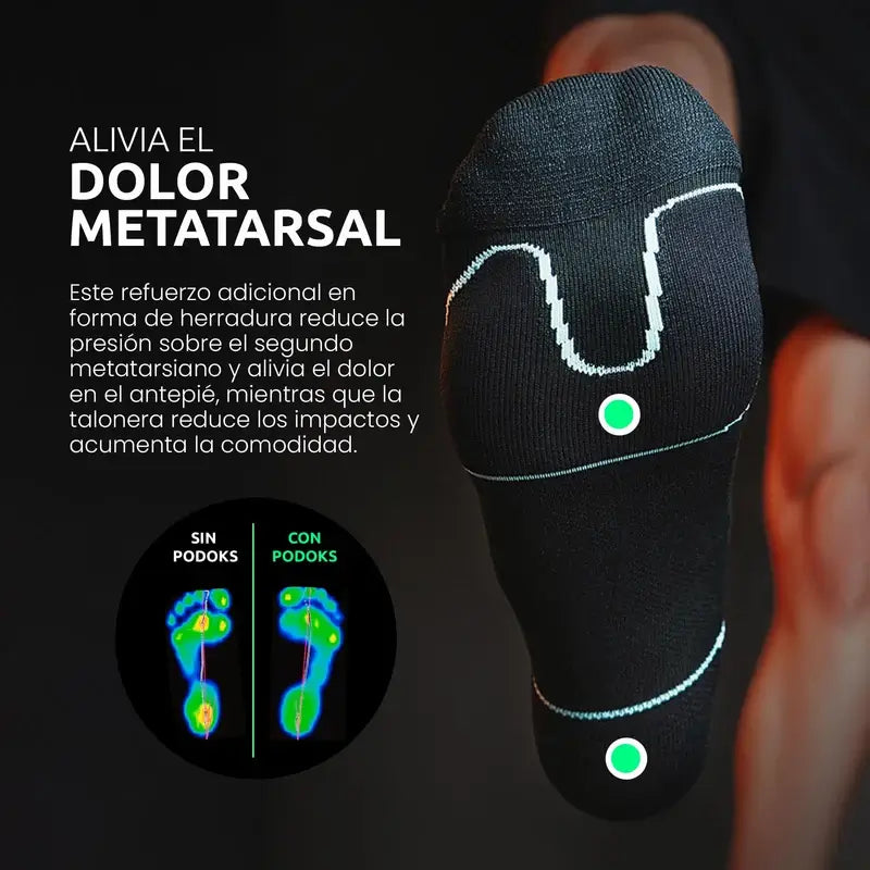 Podoks Metatarsalgia Socks Black (chaussettes pour métatarsalgie)