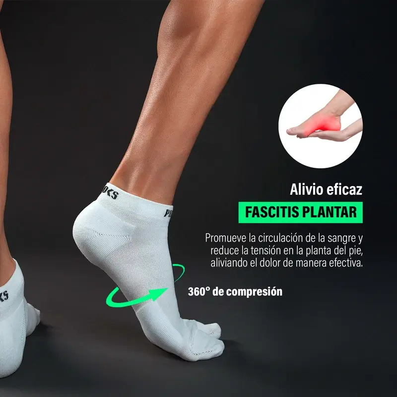 Podoks Running Ankle Socks H2 White