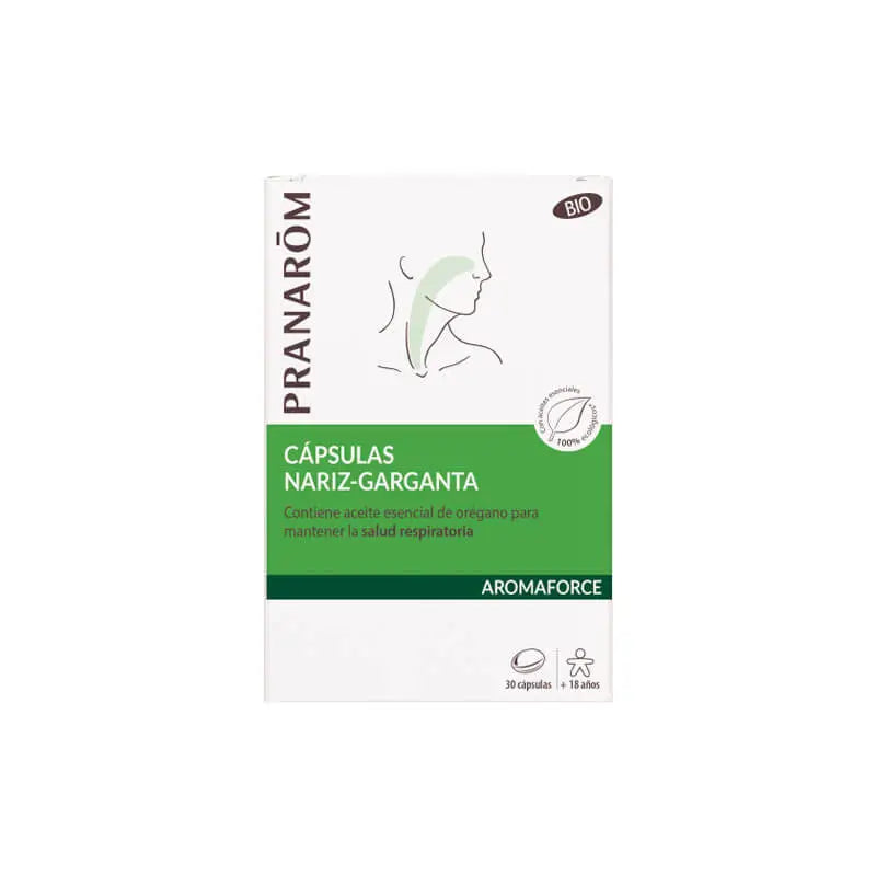 Pranarom Aromaforce Nose Throat, 30 capsules