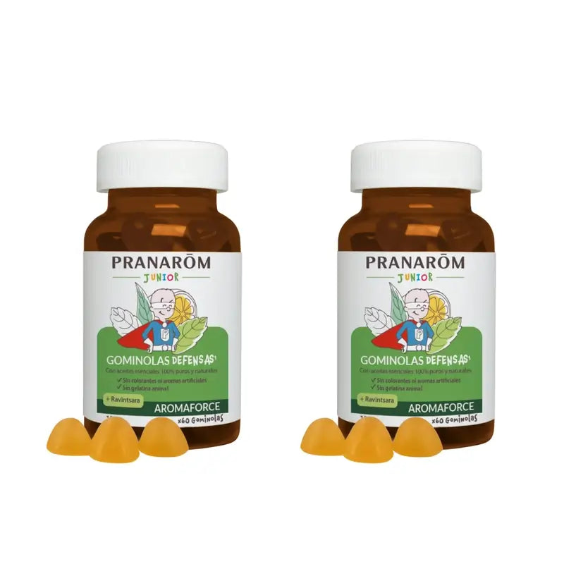 Pranarôm Aromaforce Junior Gummies de défense, paquet de 2