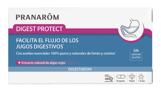 Pranarom Digest Protect Vegan, 30 capsules