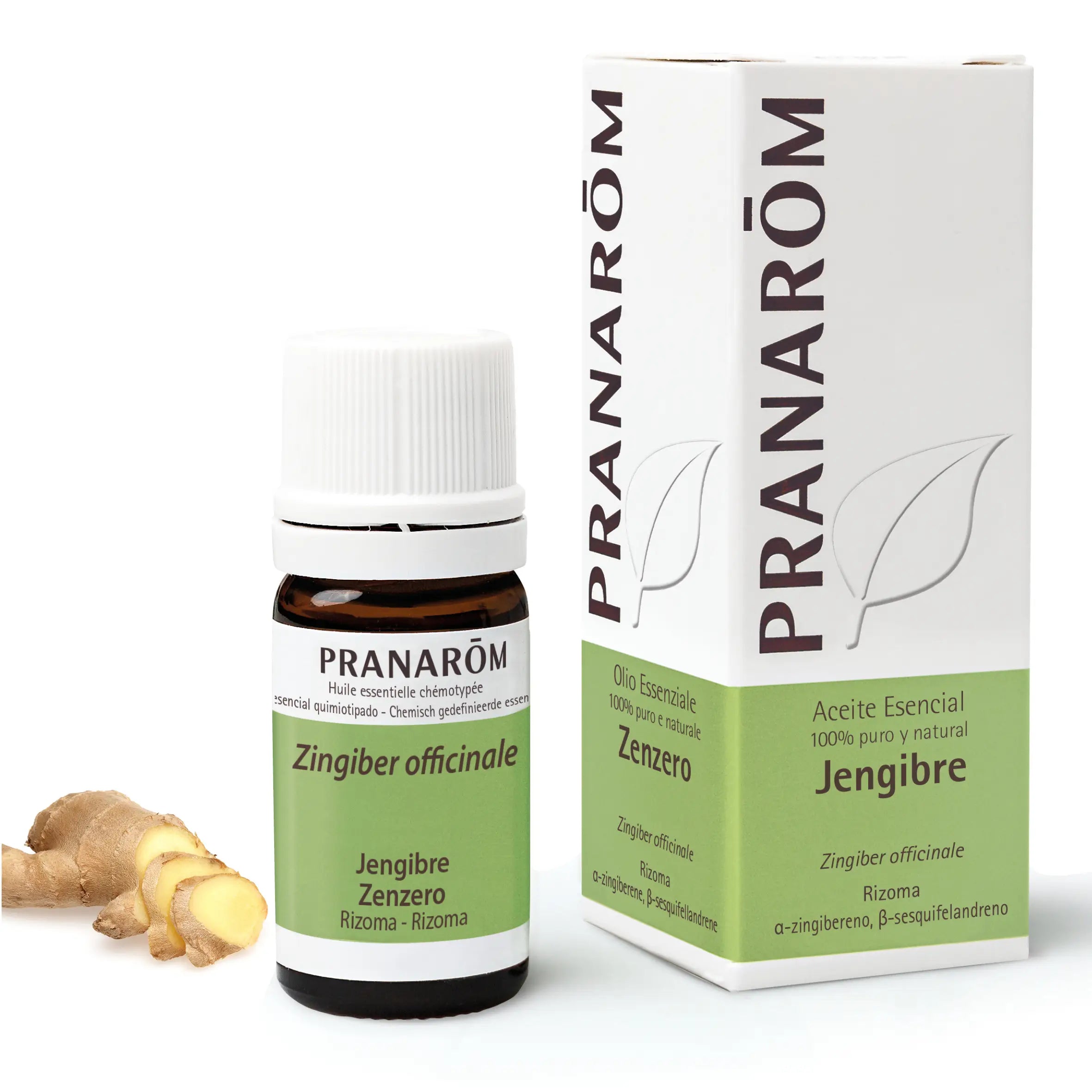 Pranarom Essential Oil Chemotyped Ginger Digestive Tonic 100% Pure & Natural , 5 ml